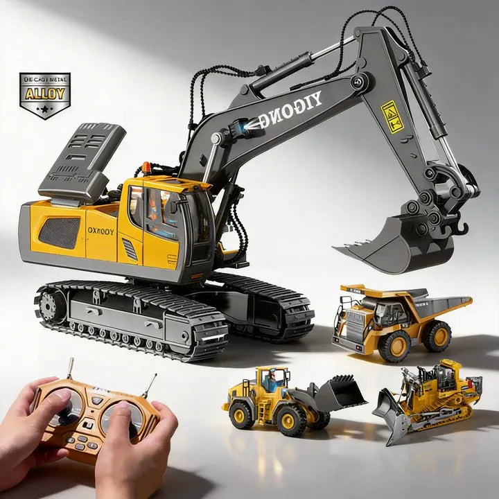 1/20 Scale RC Excavator – 11Ch Radio Controlled hydraulic Digger