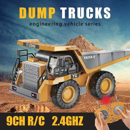 RC Dump Truck 1/20 Scale - 9Ch Radio Controlled Heavy Hauler